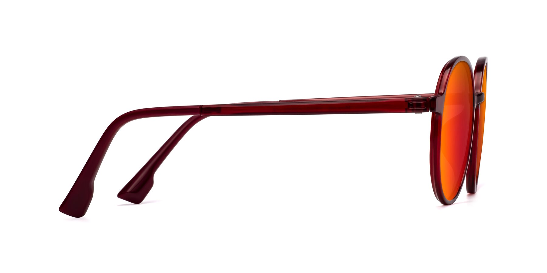 Side of Howard in Wine with Red Gold Mirrored Lenses