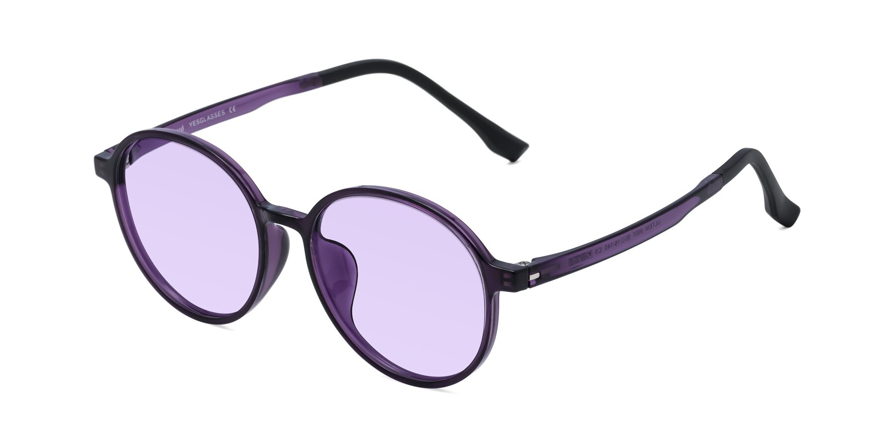 Angle of Howard in Purple with Light Purple Tinted Lenses