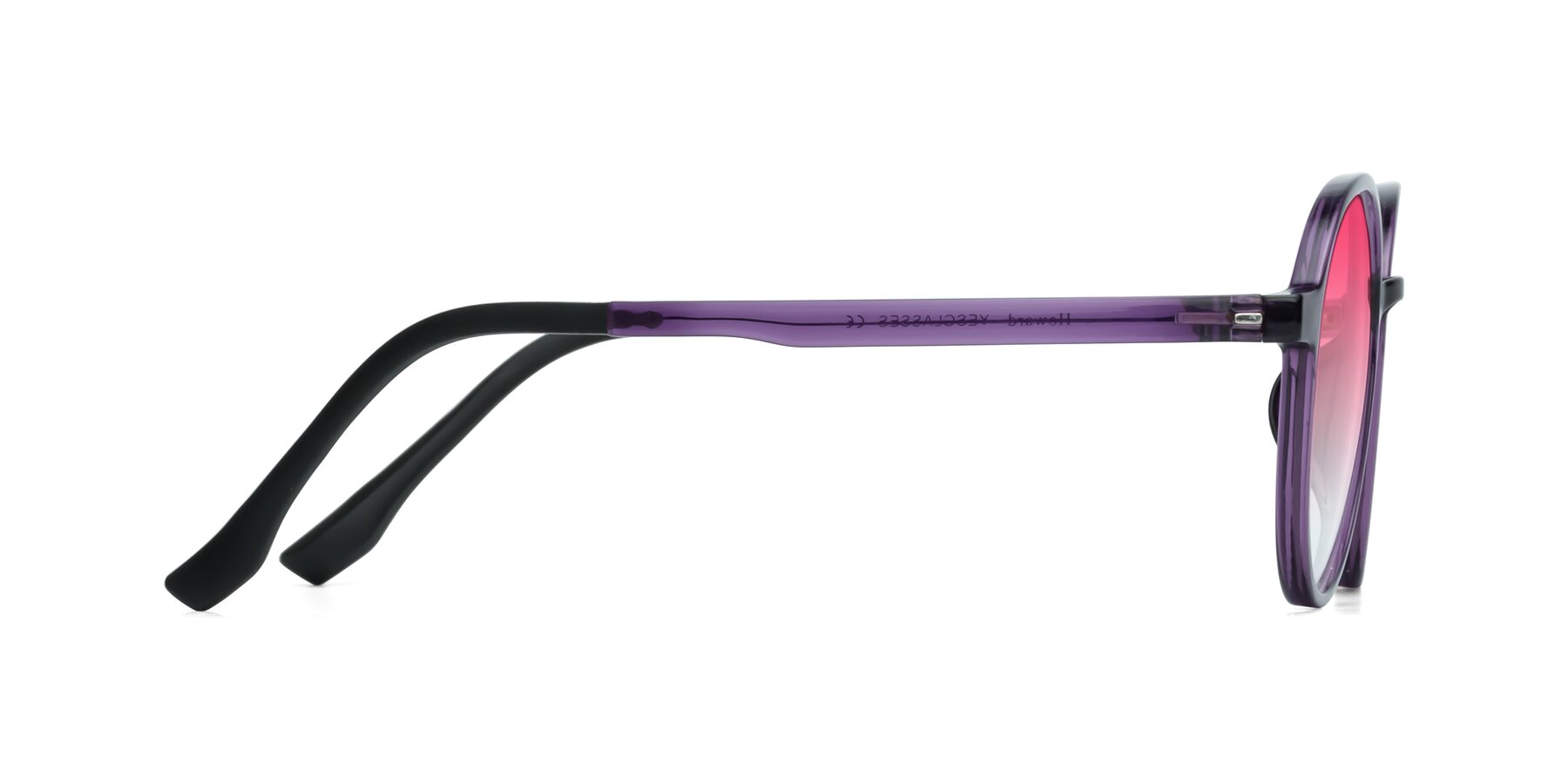 Side of Howard in Purple with Pink Gradient Lenses