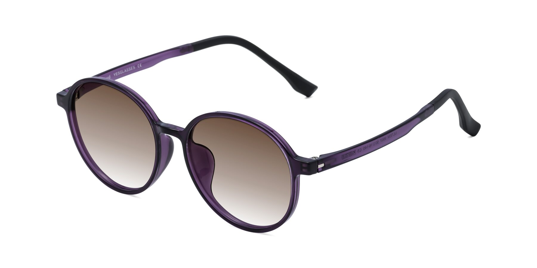 Angle of Howard in Purple with Brown Gradient Lenses