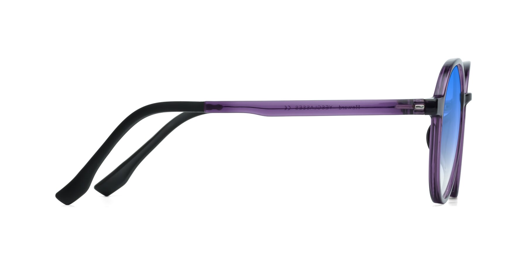 Side of Howard in Purple with Blue Gradient Lenses