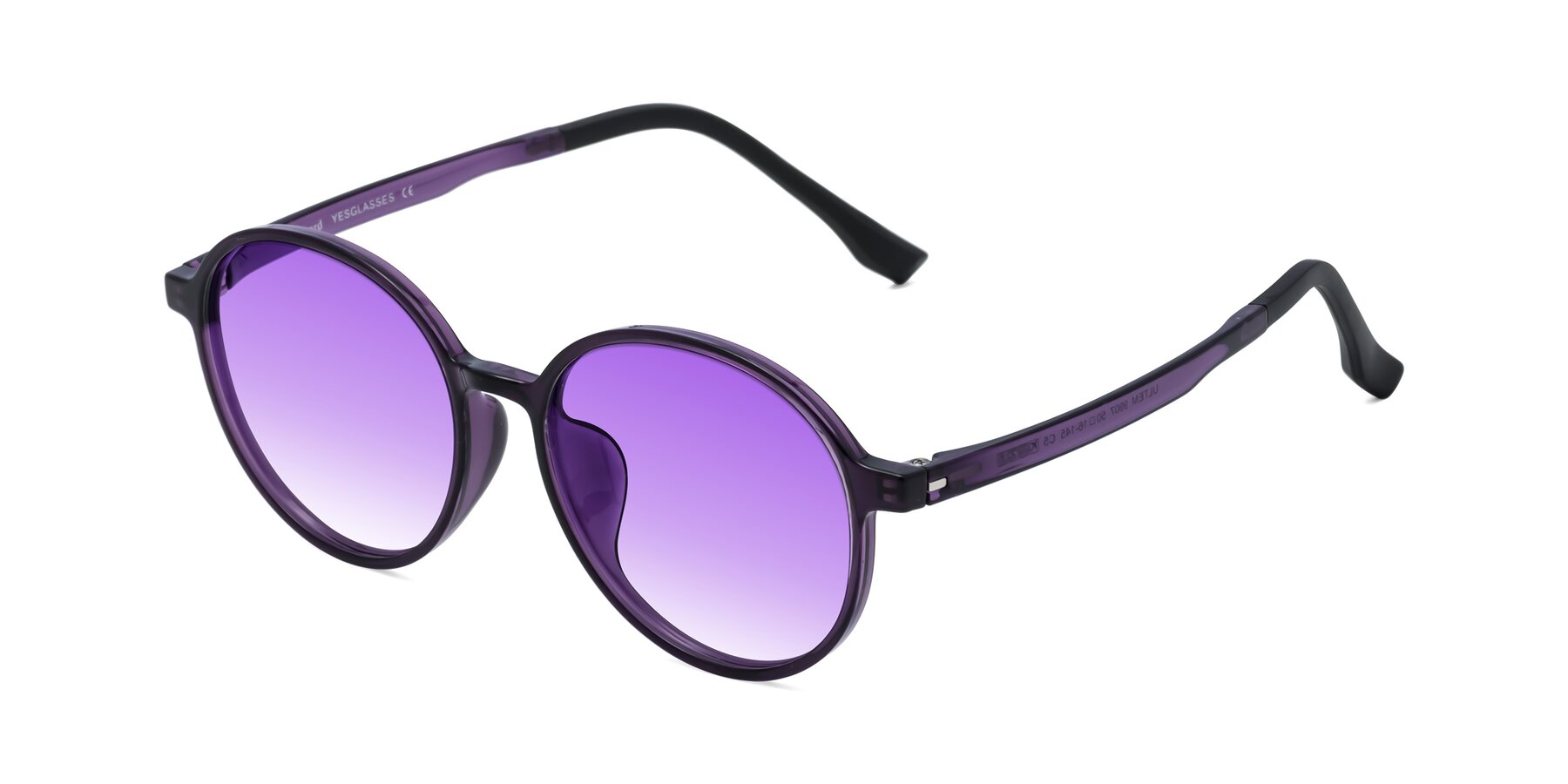 Angle of Howard in Purple with Purple Gradient Lenses