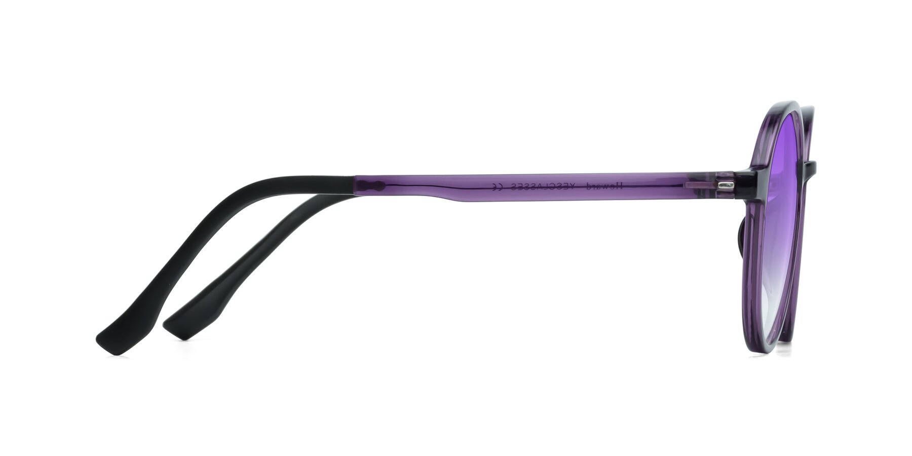 Side of Howard in Purple with Purple Gradient Lenses