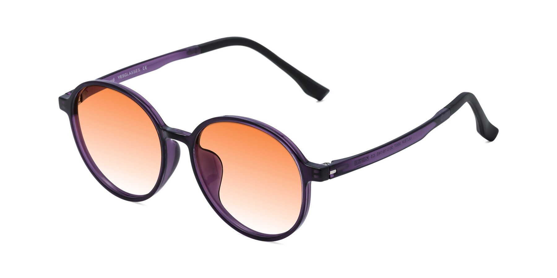 Angle of Howard in Purple with Orange Gradient Lenses