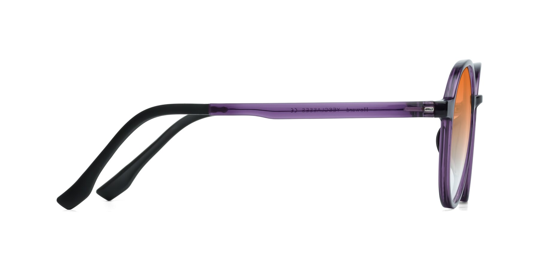 Side of Howard in Purple with Orange Gradient Lenses