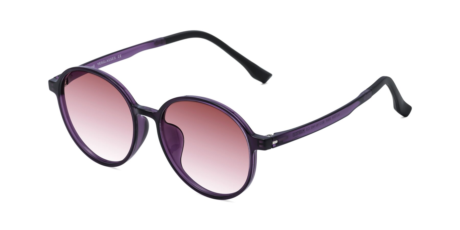 Angle of Howard in Purple with Garnet Gradient Lenses