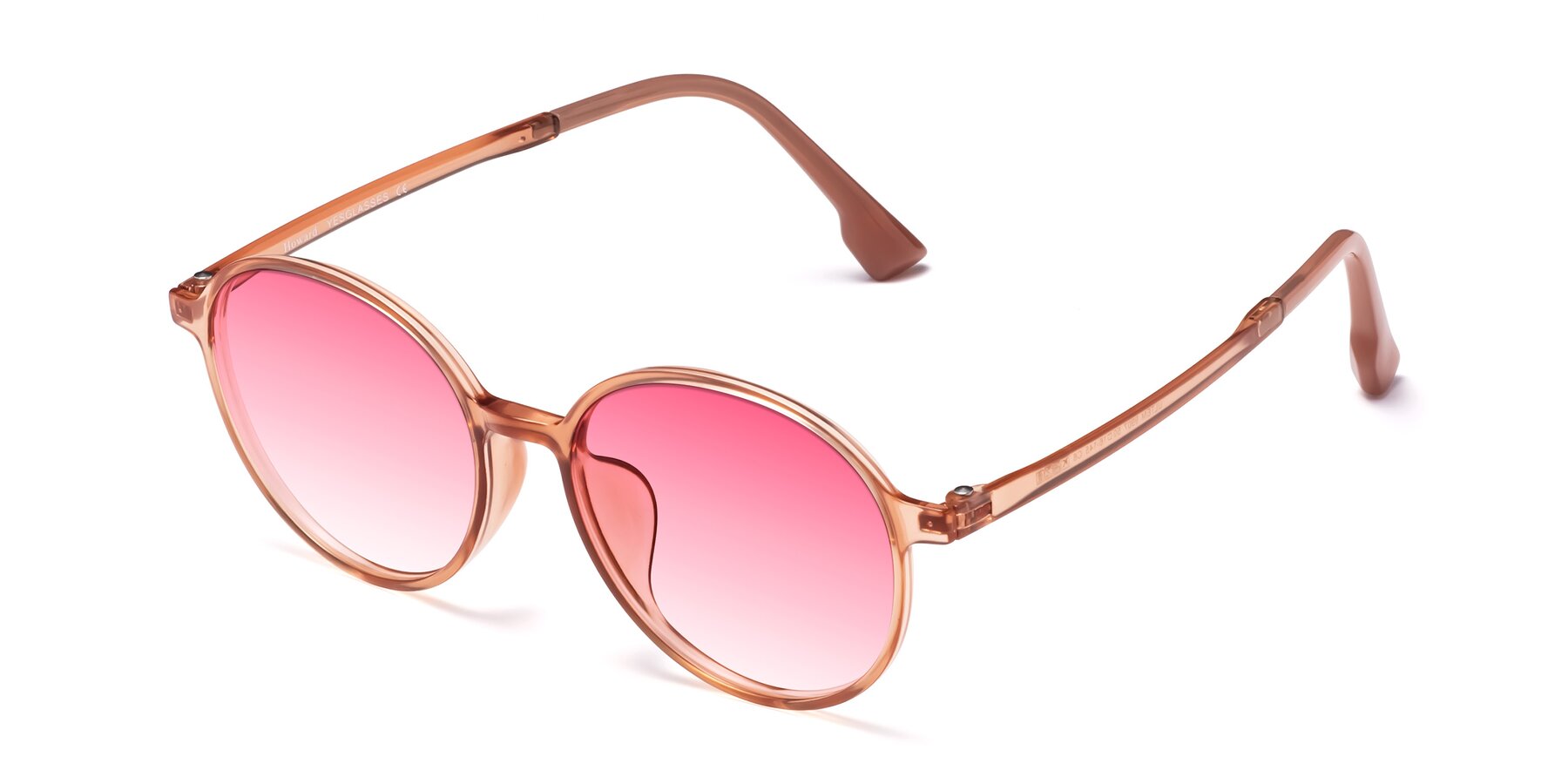 Angle of Howard in Coral with Pink Gradient Lenses