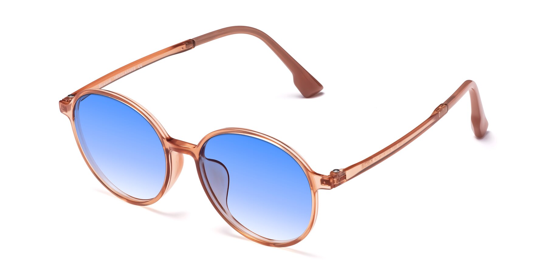 Angle of Howard in Coral with Blue Gradient Lenses