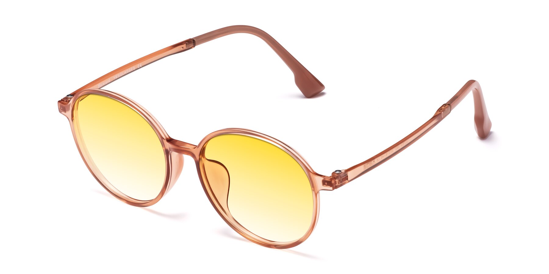 Angle of Howard in Coral with Yellow Gradient Lenses