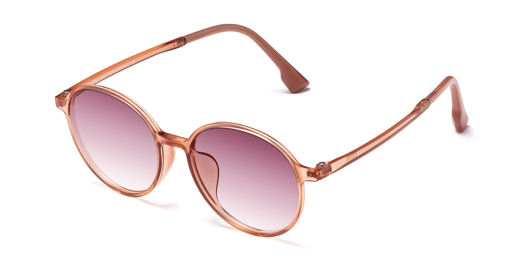 Angle of Howard in Coral with Wine Gradient Lenses