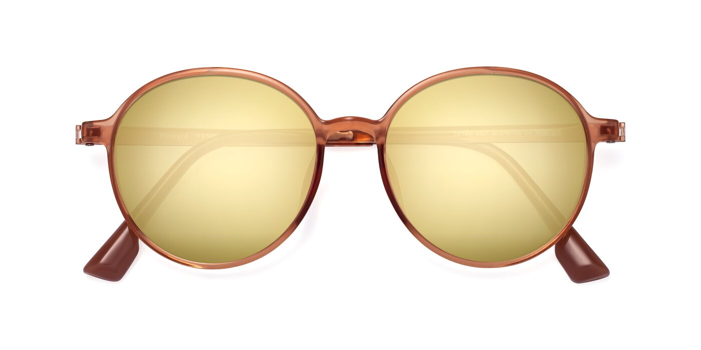 Howard - Coral Flash Mirrored Sunglasses