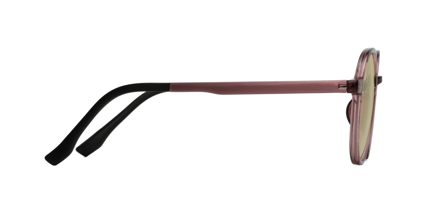 Side of Howard in Burgundy with Light Champagne Tinted Lenses