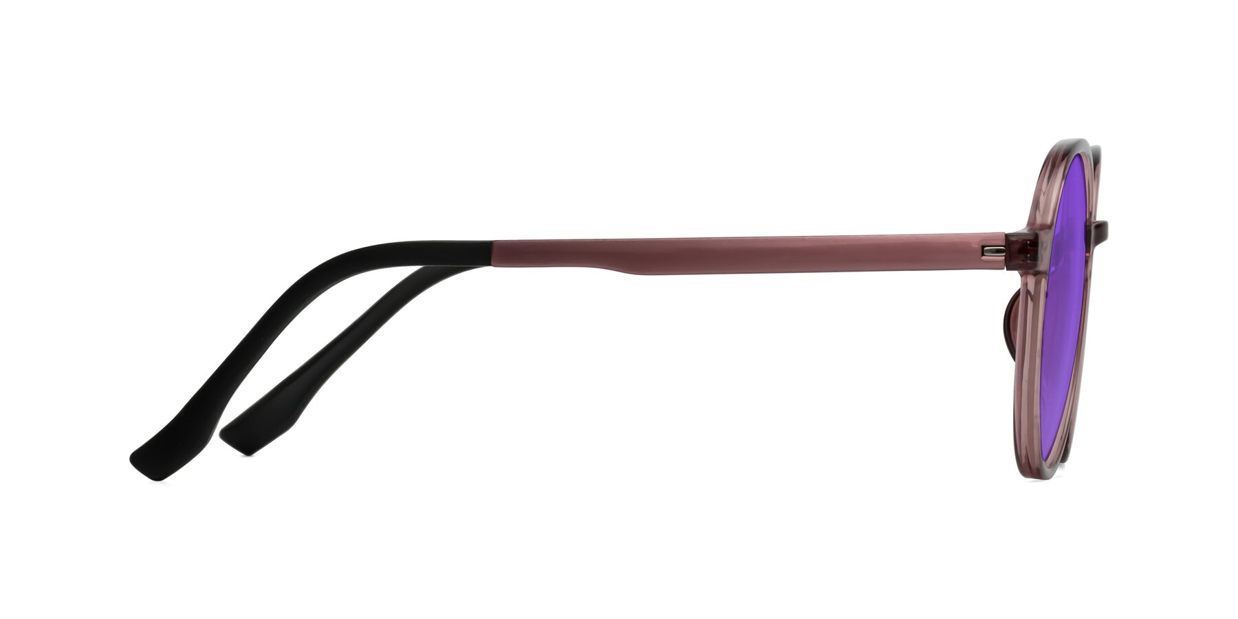Side of Howard in Burgundy with Purple Tinted Lenses