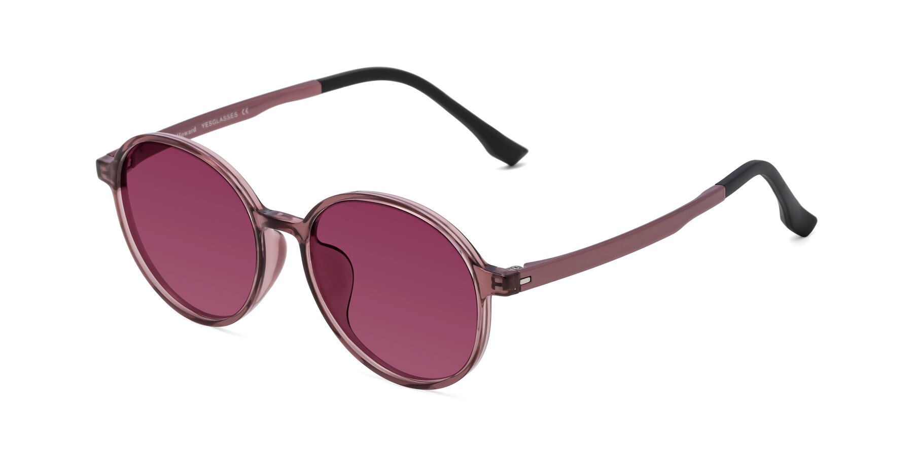 Angle of Howard in Burgundy with Wine Tinted Lenses