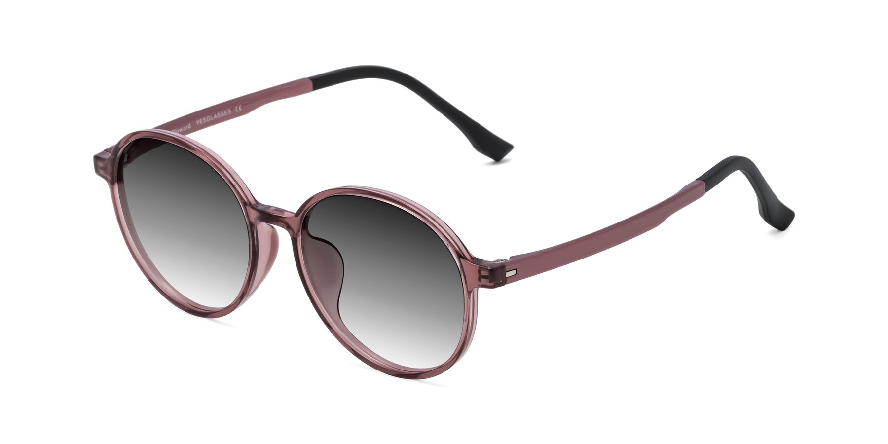 Angle of Howard in Burgundy with Gray Gradient Lenses