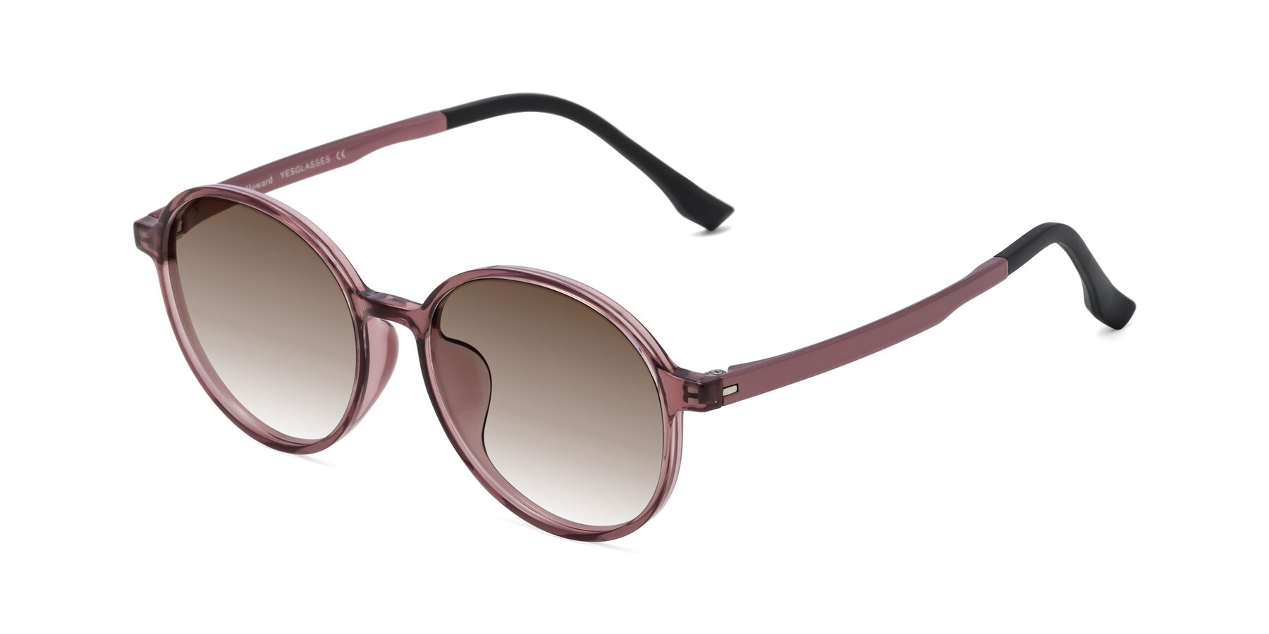 Angle of Howard in Burgundy with Brown Gradient Lenses