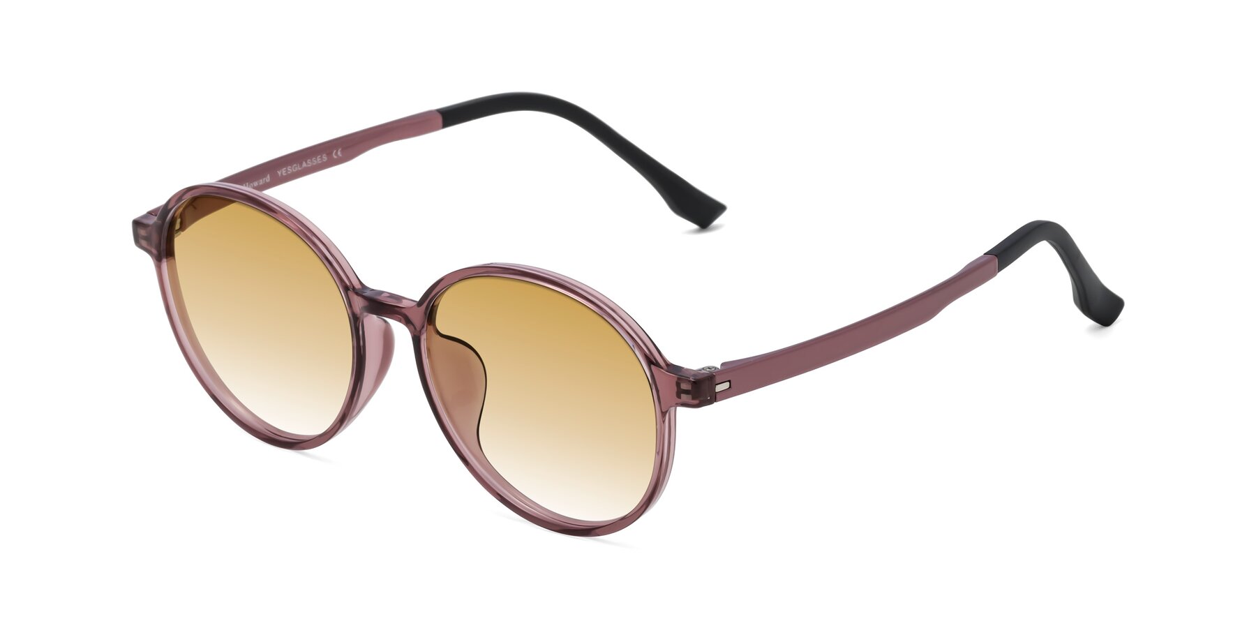 Angle of Howard in Burgundy with Champagne Gradient Lenses