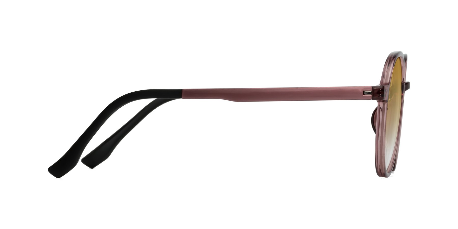Side of Howard in Burgundy with Champagne Gradient Lenses