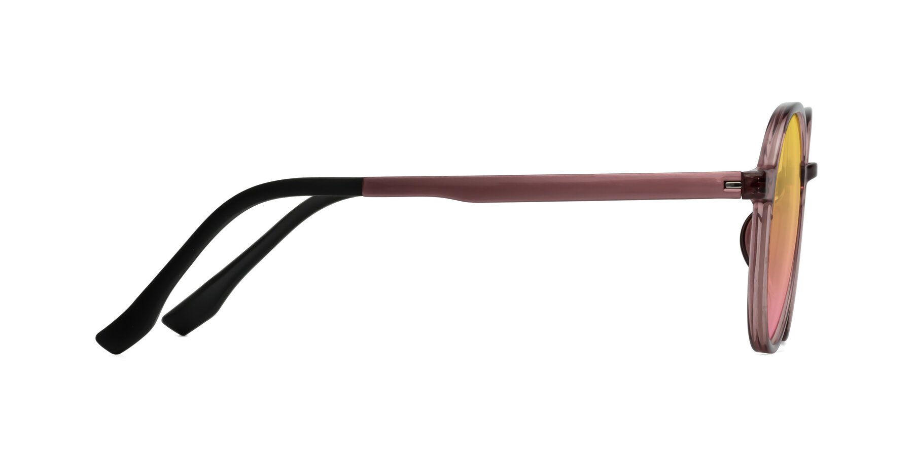 Side of Howard in Burgundy with Yellow / Pink Gradient Lenses