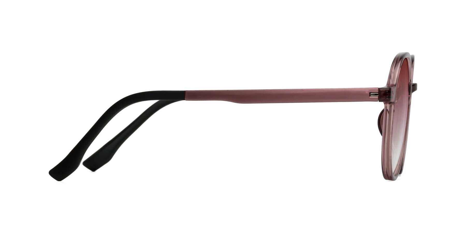 Side of Howard in Burgundy with Garnet Gradient Lenses