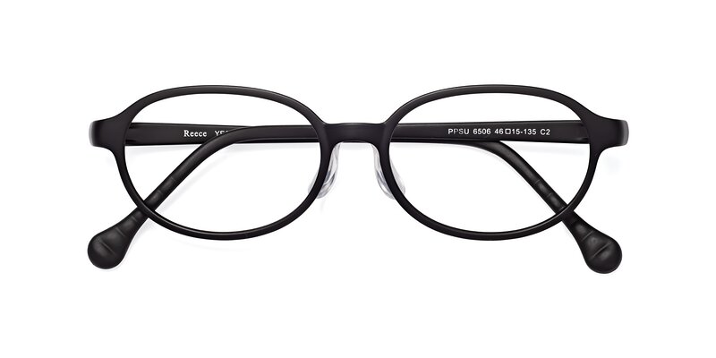 Reece - Matte Black Eyeglasses