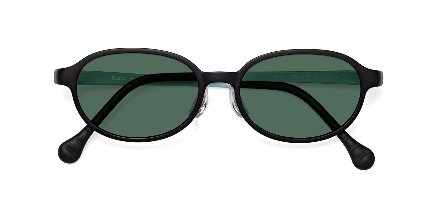 Reece - Black / Teal Polarized Sunglasses