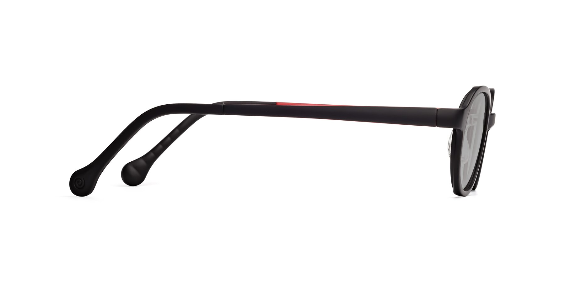 Side of Reece in Black-Red with Light Gray Tinted Lenses