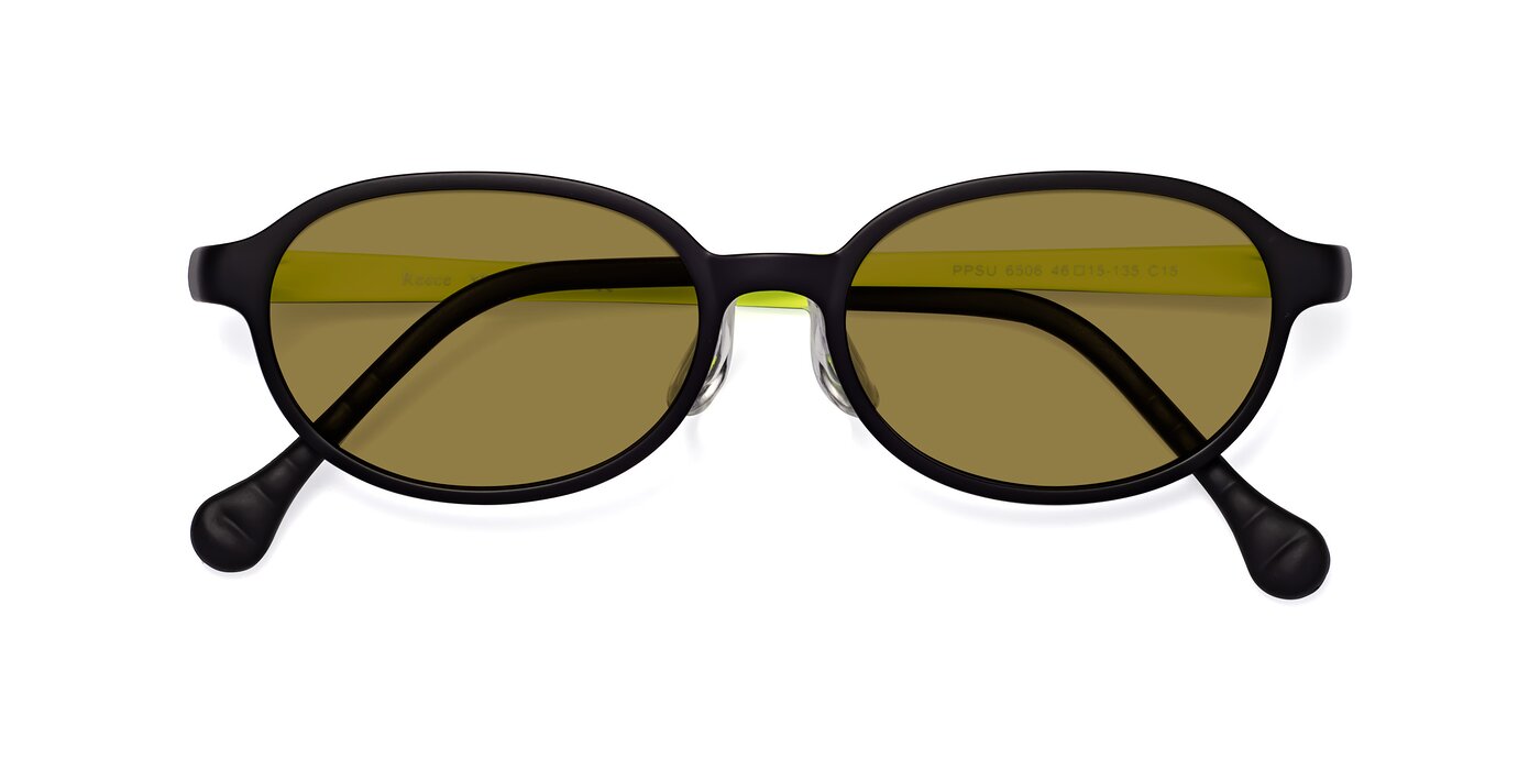 Reece - Black / New Leaf Polarized Sunglasses