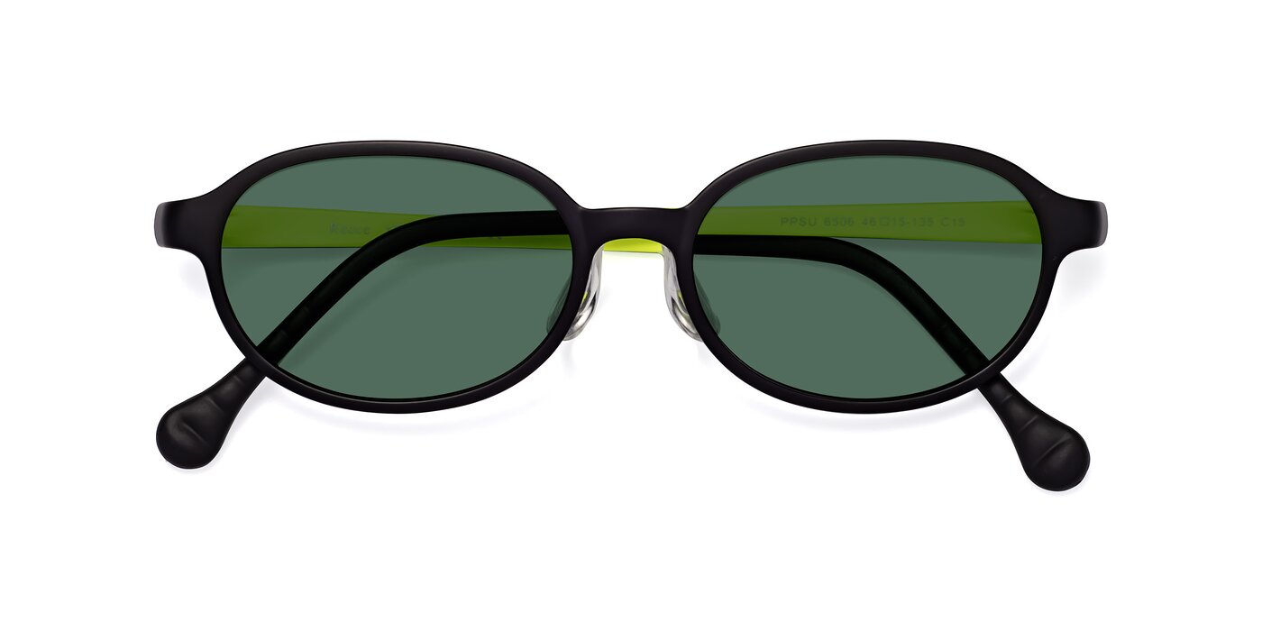Reece - Black/New Leaf Polarized Sunglasses