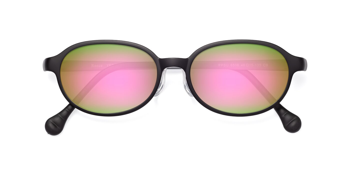 Reece - Black / Gray Flash Mirrored Sunglasses