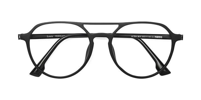 Louis - Matte Black Eyeglasses