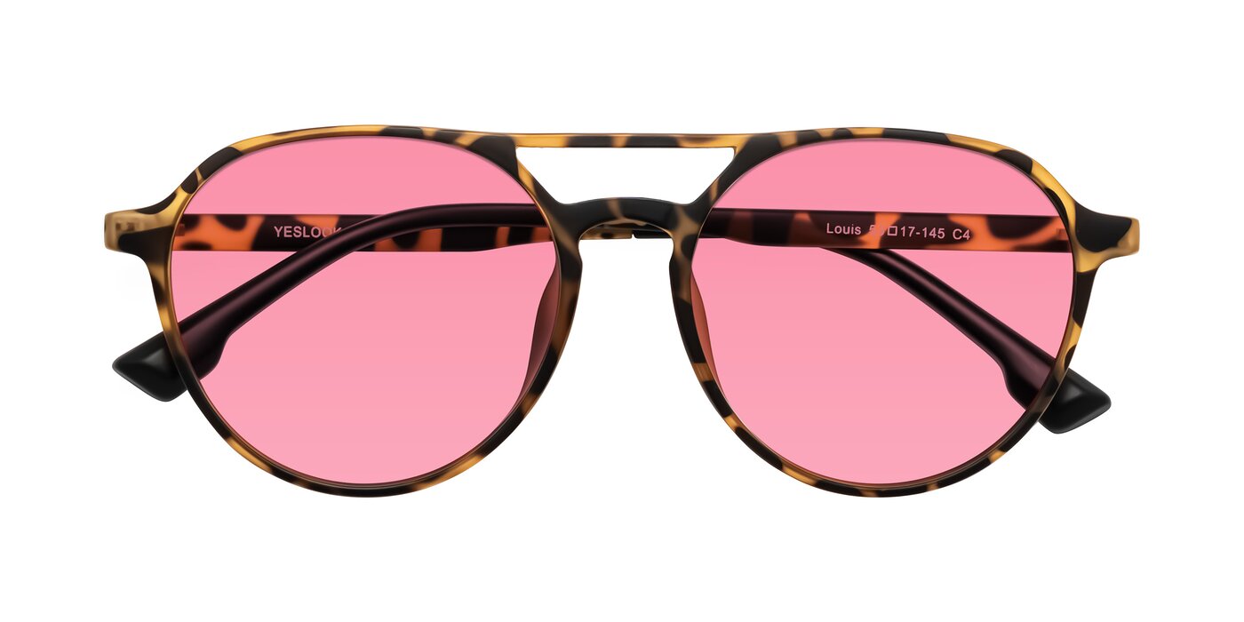 Louis - Leopard-Print Tinted Sunglasses