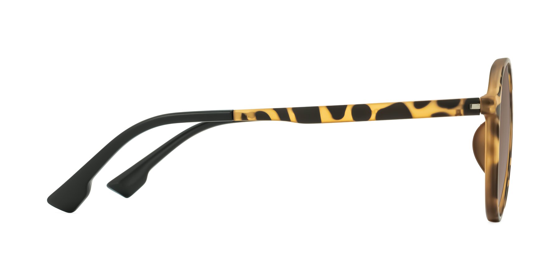 Side of Louis in Leopard-Print with Medium Brown Tinted Lenses