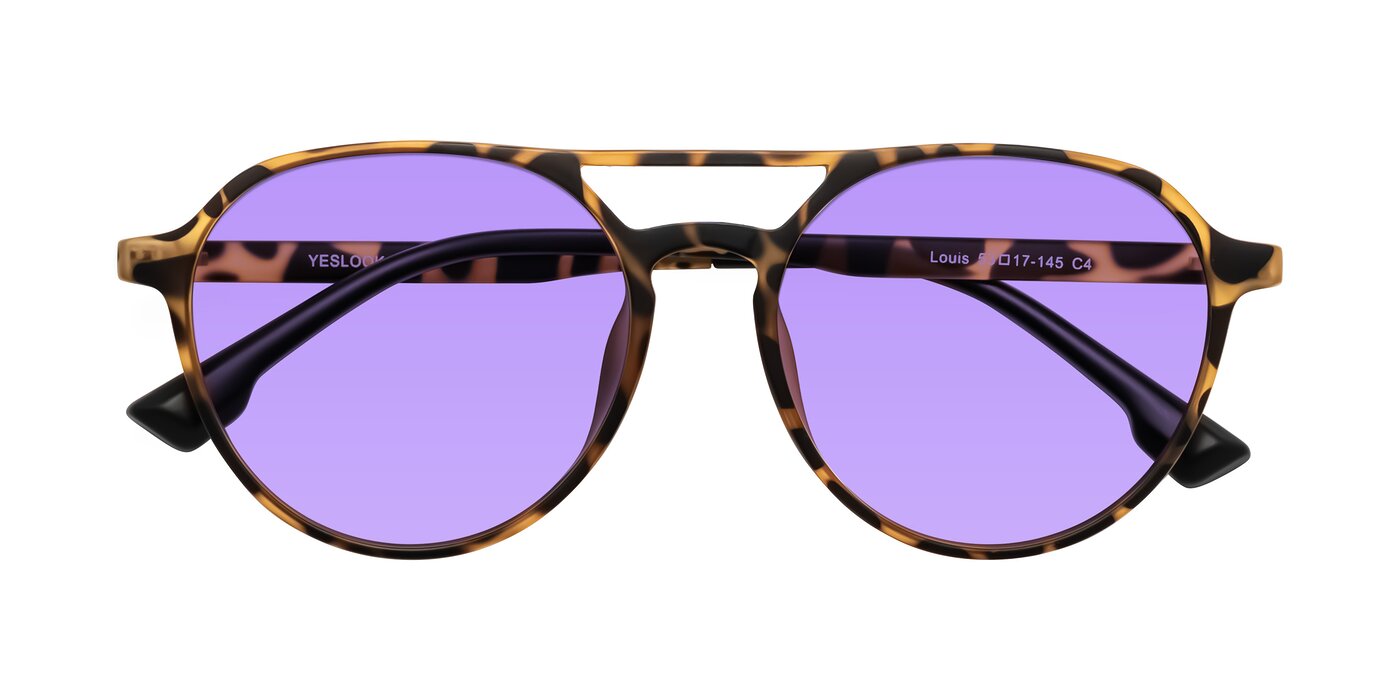 Louis - Leopard-Print Tinted Sunglasses