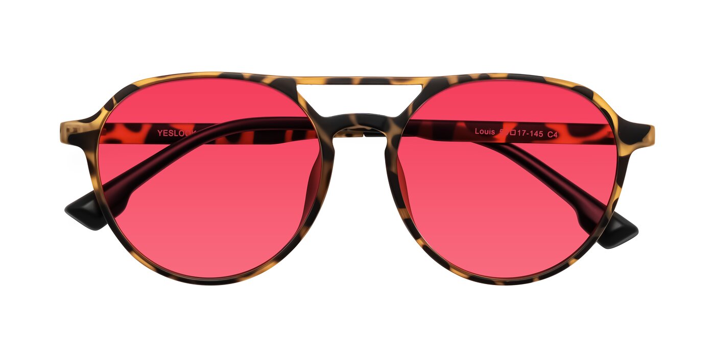 Louis - Leopard-Print Tinted Sunglasses