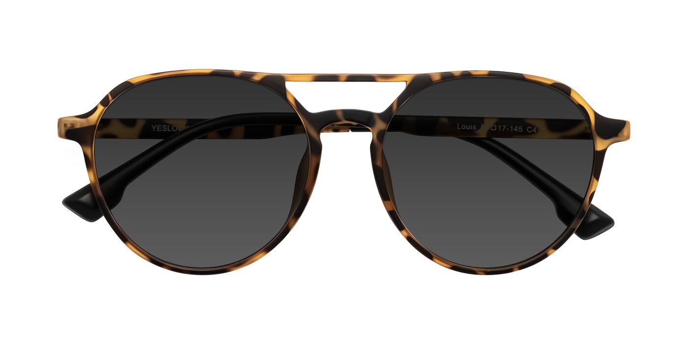 Louis - Leopard-Print Tinted Sunglasses