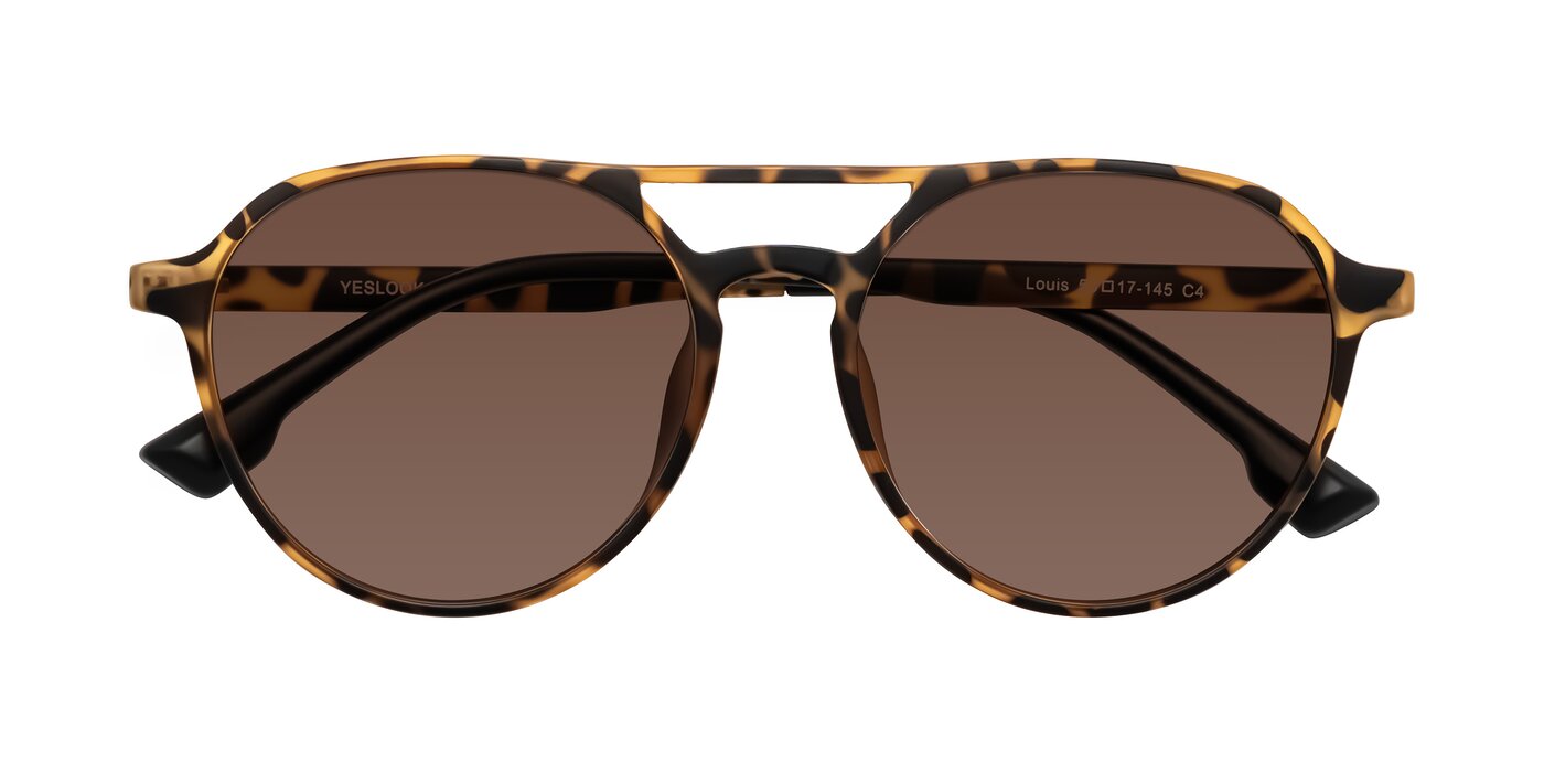 Louis - Leopard-Print Tinted Sunglasses