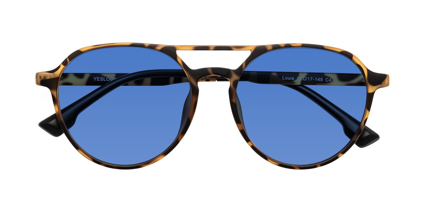 Louis - Leopard-Print Tinted Sunglasses
