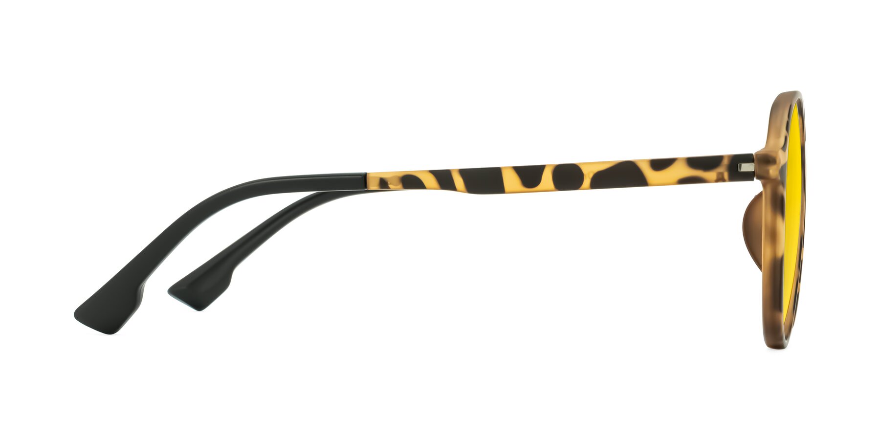 Side of Louis in Leopard-Print with Yellow Tinted Lenses