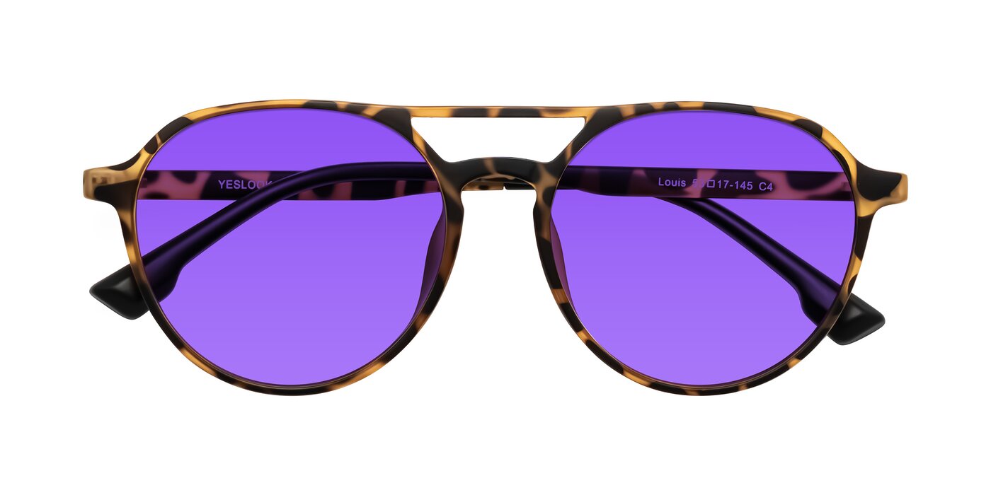 Louis - Leopard-Print Tinted Sunglasses