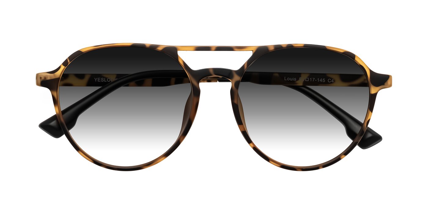 Louis - Leopard-Print Gradient Sunglasses