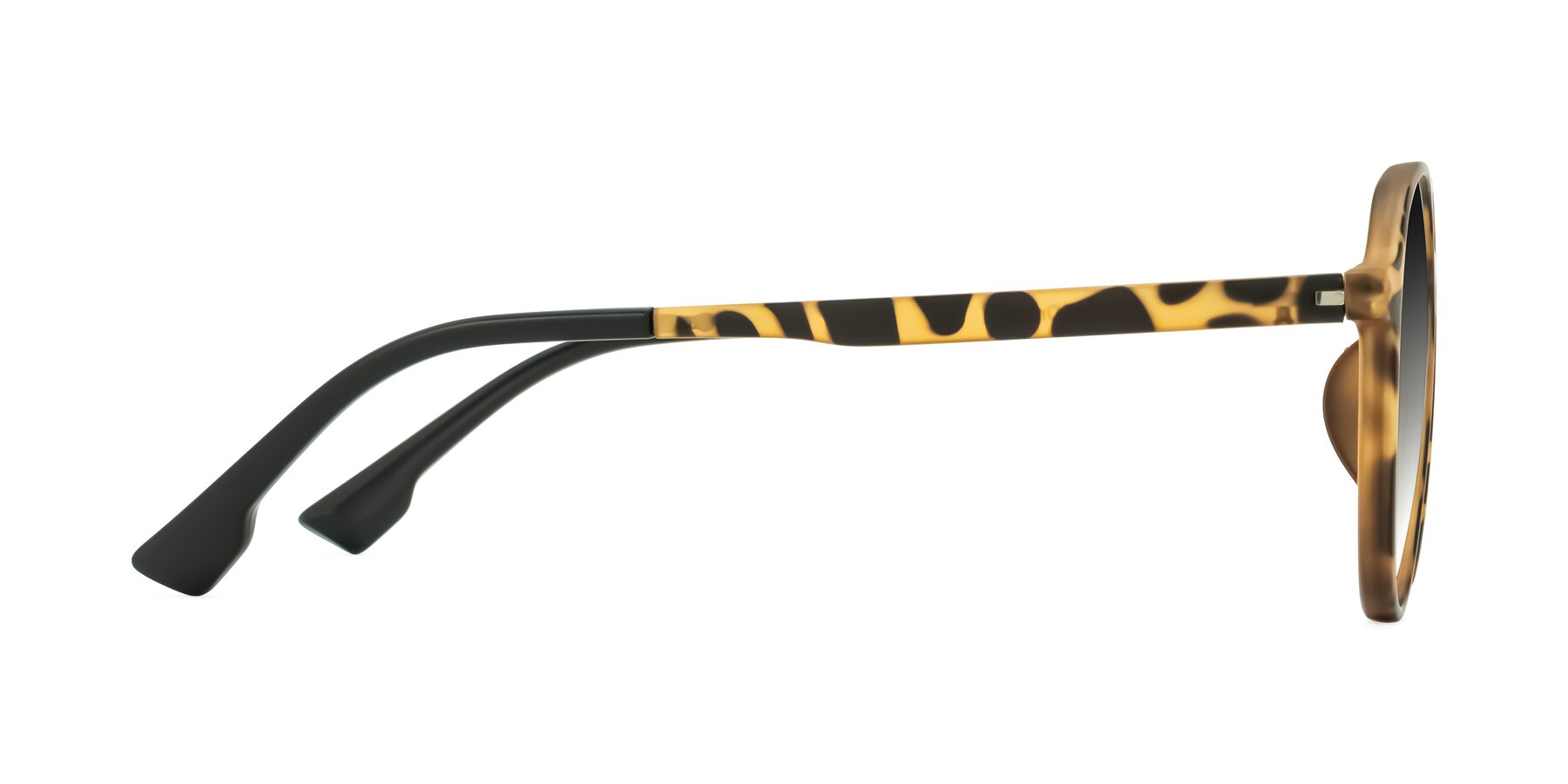 Side of Louis in Leopard-Print with Gray Gradient Lenses