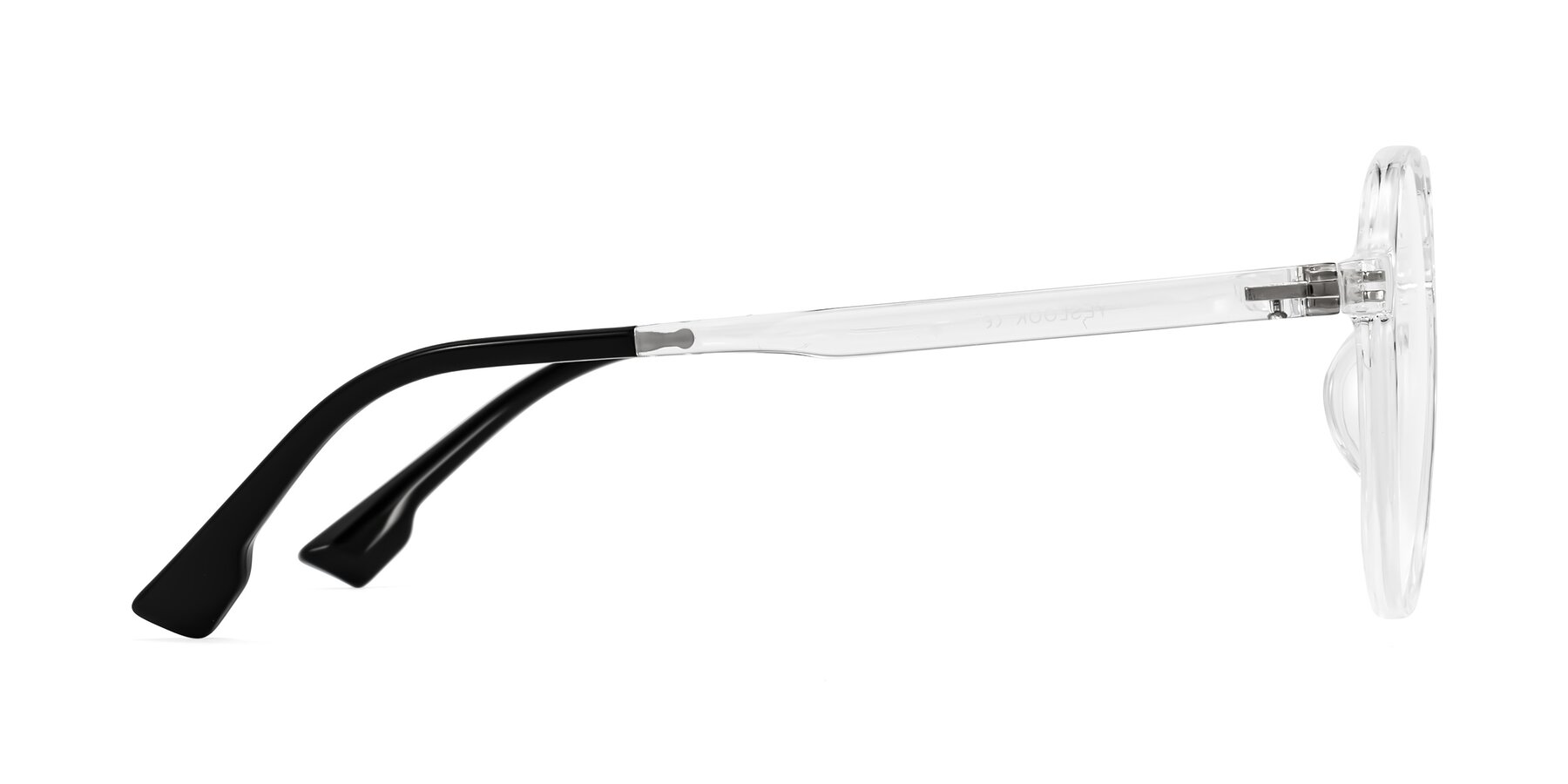 Side of Louis in Clear with Clear Reading Eyeglass Lenses