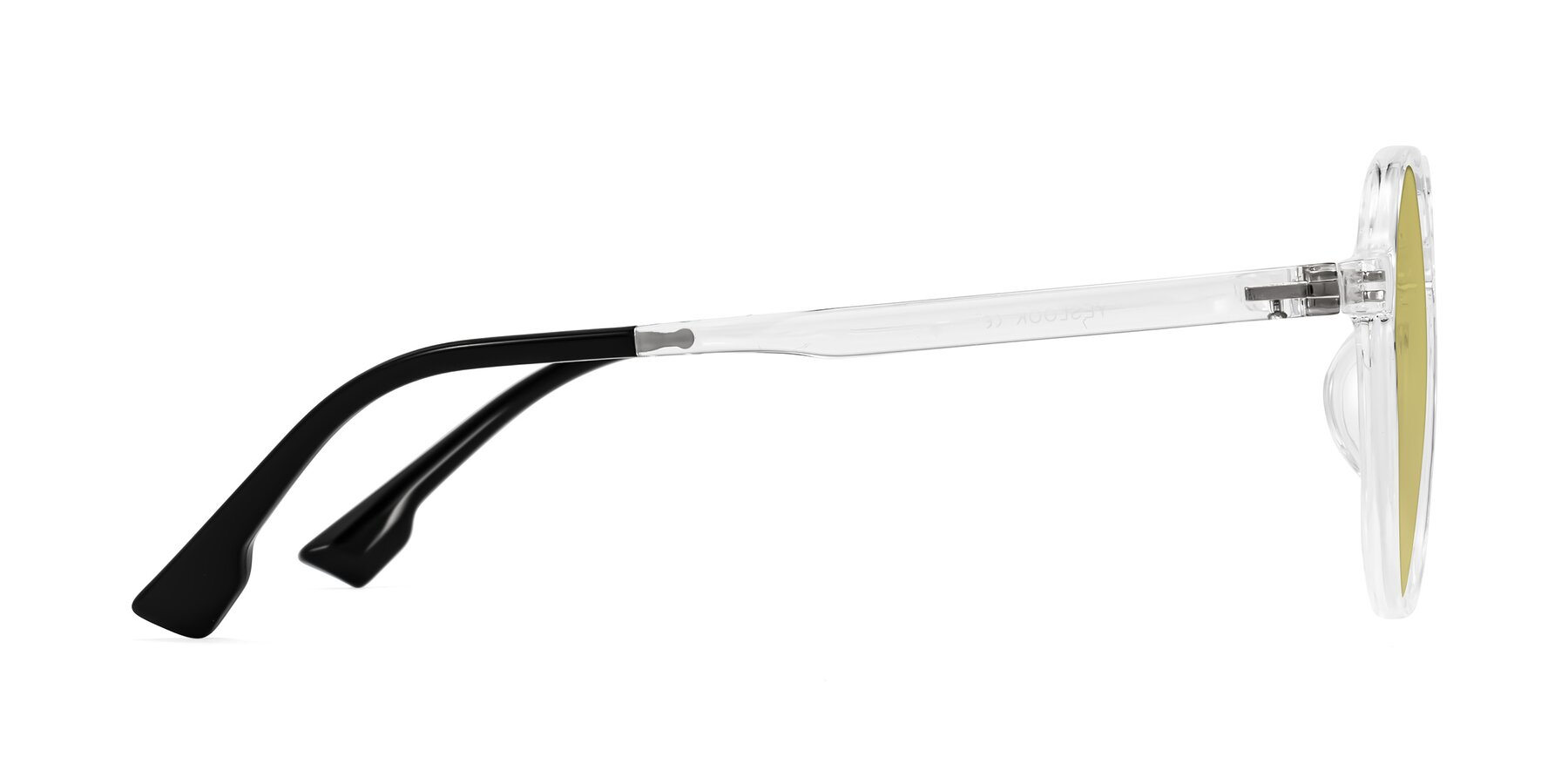 Side of Louis in Clear with Medium Champagne Tinted Lenses