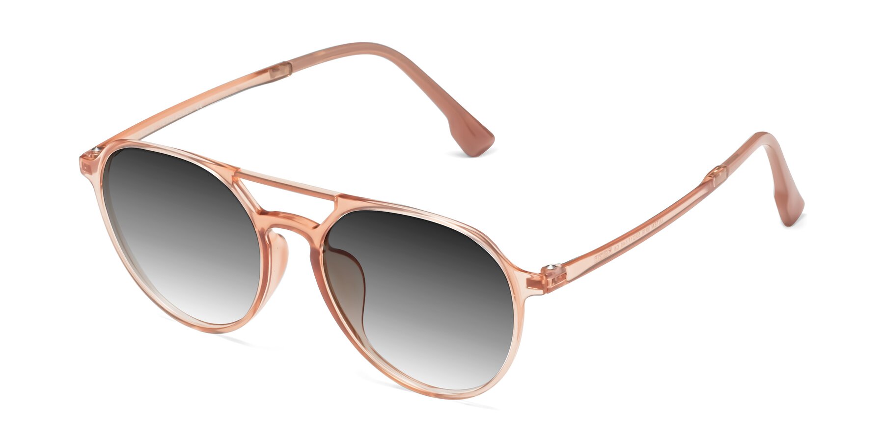 Angle of Louis in Coral with Gray Gradient Lenses