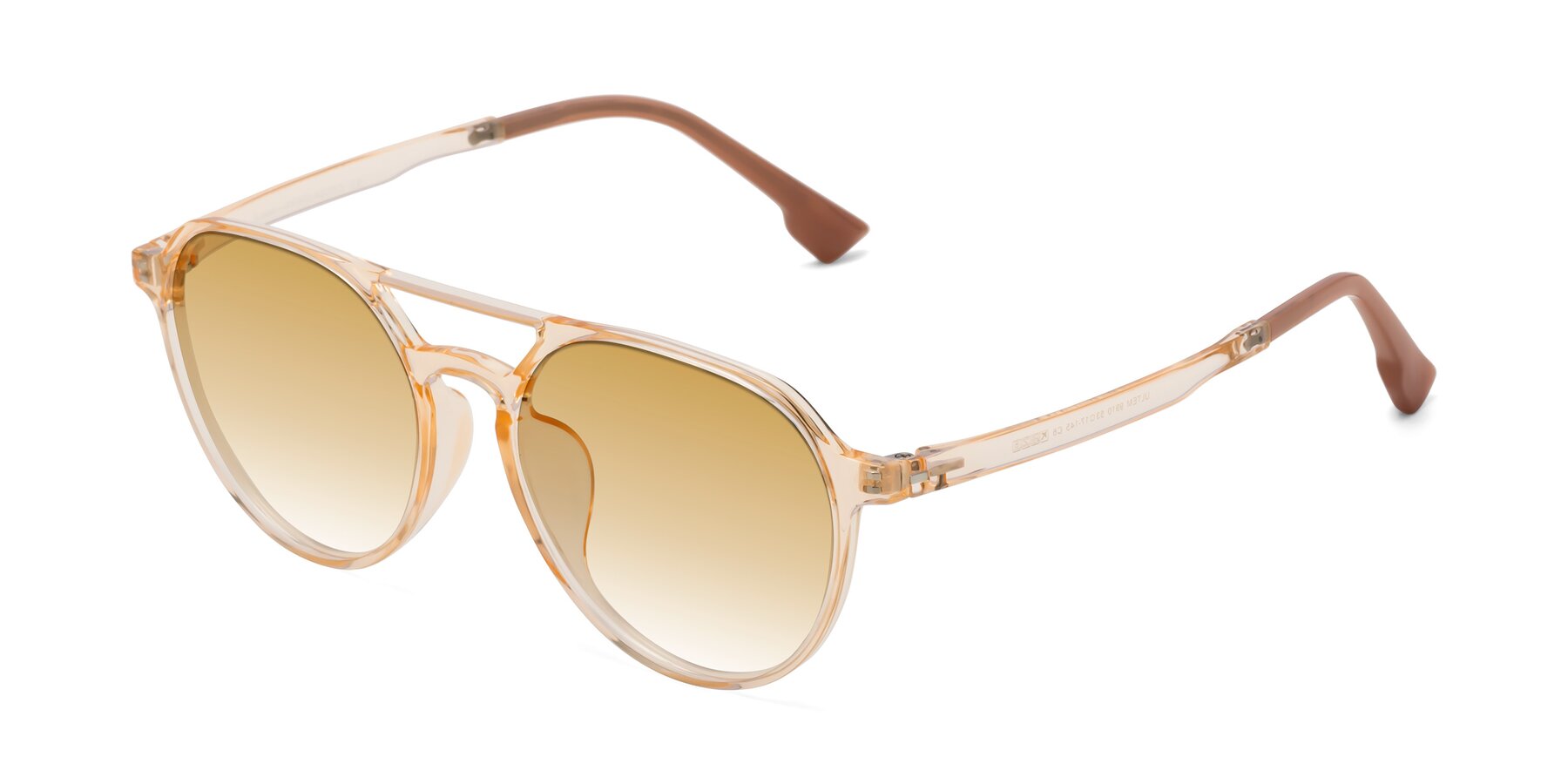 Angle of Louis in Honey with Champagne Gradient Lenses