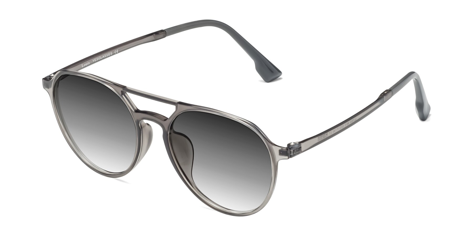 Angle of Louis in Gray with Gray Gradient Lenses