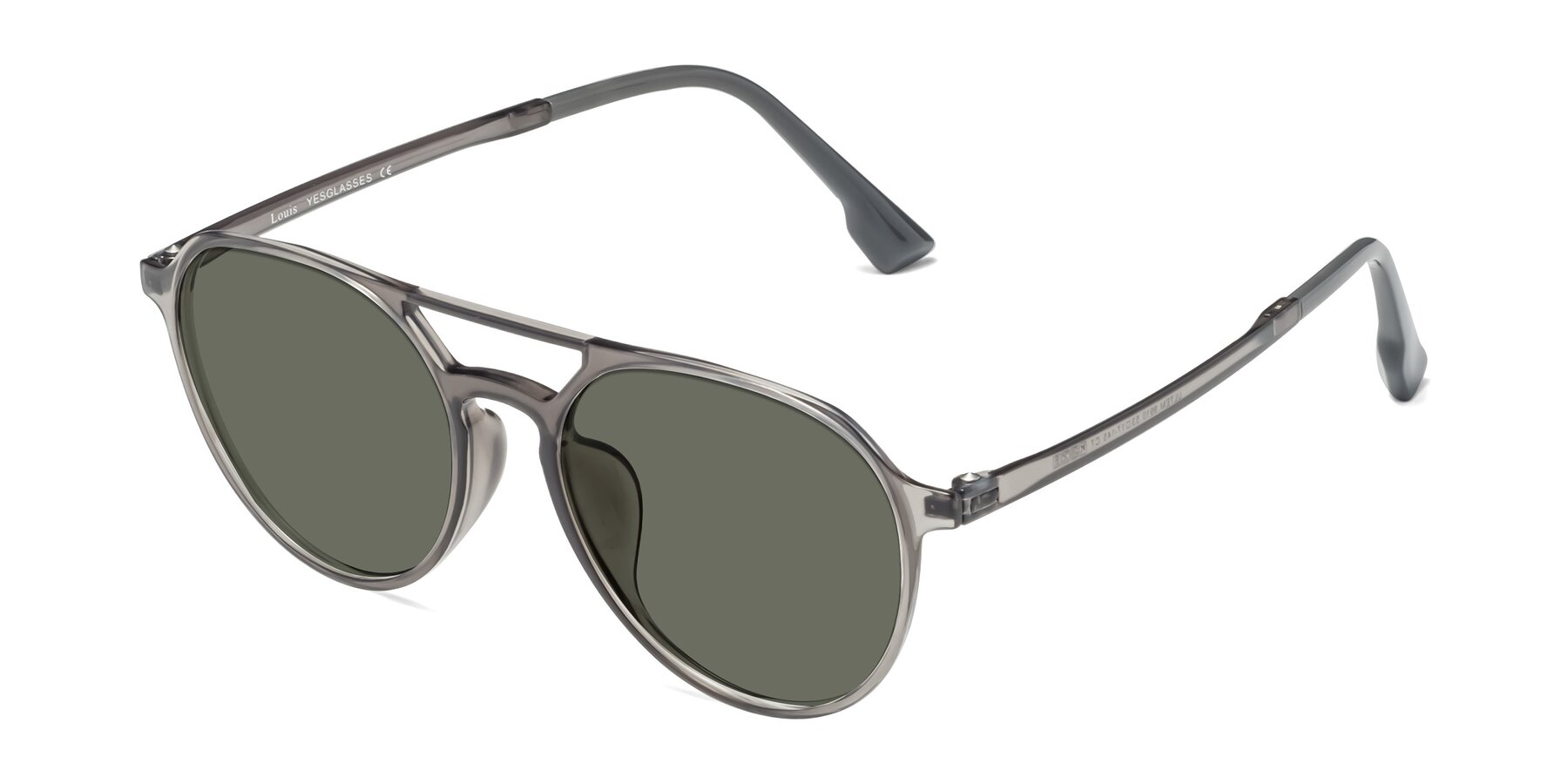 Angle of Louis in Gray with Gray Polarized Lenses