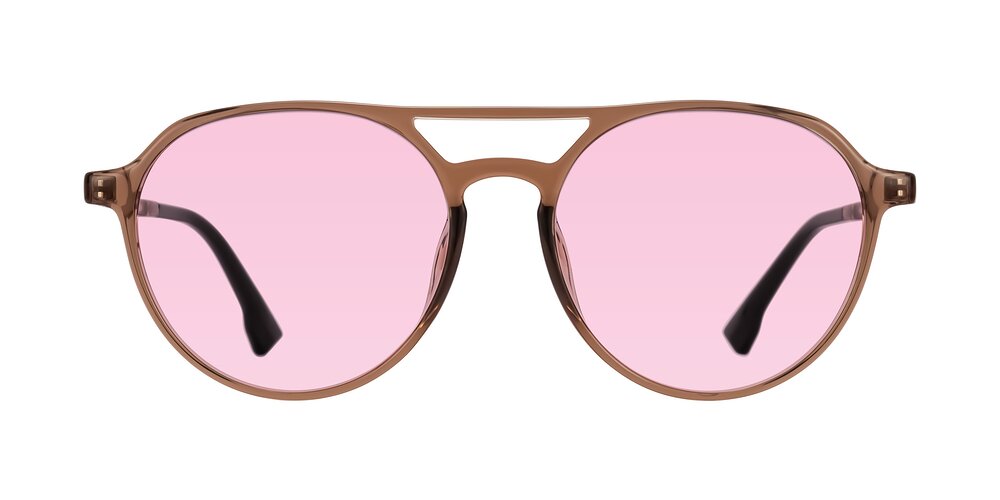 Louis - Caramel Crystal Tinted Sunglasses