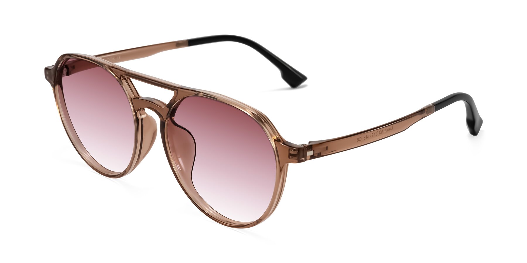 Angle of Louis in Caramel Crystal with Garnet Gradient Lenses